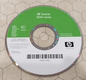 HP Deskjet 3840 Series Printer Driver Software CD-ROM, PC/Mac, 2004 - Picture 1 of 1