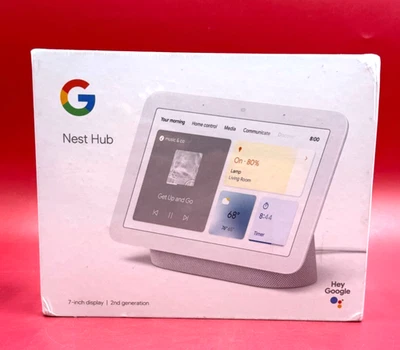 Google Nest Hub 2nd Generation chalk GA01331-US ✅❤️️✅❤️️ FACTORY SEALED! - Image 1 of 4