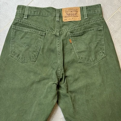 Jeans Levi's 560 Vintage Naranja Tab Verde Sueltos Pierna Recta 31x32 EE. UU. 1993 Foto 1 de 4