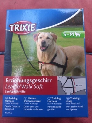 ABVERKAUF Trixie Erziehungsgeschirr Lead n Walk Soft Gr. S sanfte Fuehrleine - Bild 1 von 3