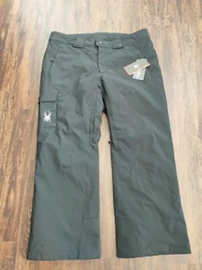 Spyder Men’s Black Snow Pants Size XXL 42x30 3M Thinsulate Spylon+ Ski Snowboard - Picture 1 of 10