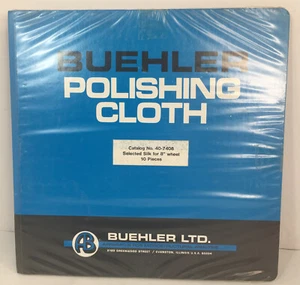 Buehler Polishing Cloth CAT 40-7408 Selected Silk for 8” Wheel (10 Pack) NEW - Picture 1 of 4