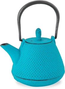 LOGI Nambu Ironware Teapot (Arare Dome 0.4L - Turkish blue) Made in Japan New - Picture 1 of 9