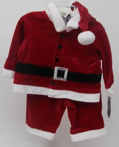 Juego de 3 piezas rojo Santa Claus y sombrero Cherokee bebé niños talla 3 meses 8-12 libras - Imagen 1 de 2