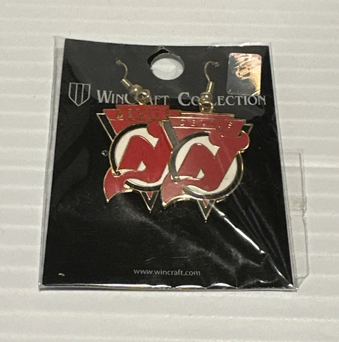 New Jersey Devils NHL Hockey Earrings BRAND NEW WINCRAFT COLLECTION Cover