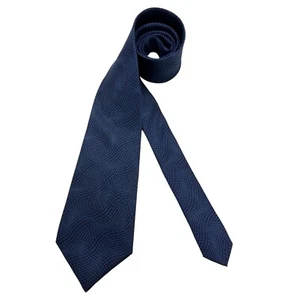 CHRISTIAN DIOR Blue Geometric Art Silk LUXURY Tie HANDMADE FRANCE - Picture 1 of 4