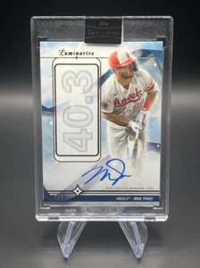 Mike Trout 2023 Topps Luminaries #HRK-MT1 Home Run Kings Autograph /15 Angels - Picture 1 of 2