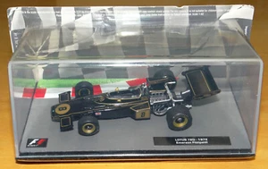 Coche de Fórmula 1 Panini Emerson Fittipaldi Lotus 72D 1972 1:43: como nuevo, en caja - Imagen 1 de 3