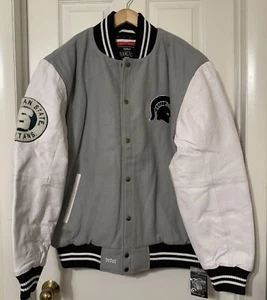 Michigan State Spartans Mens XL Franchise Club Graduate Full-Snap Jacket Gray - Picture 1 of 23