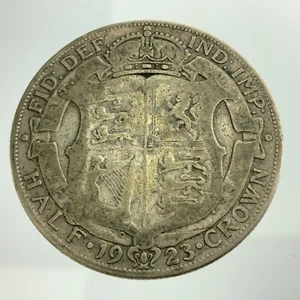 1923 Great Britain 1/2 Half Crown KM#818.2 Circulated Coin CC663 - Picture 1 of 7