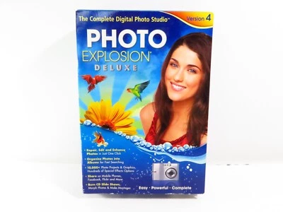 Nova Photo Explosion Deluxe Version 4, Complete Digital Photo Studio, New SEALED - Image 1 of 4