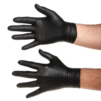 Nitrilhandschuhe schwarz Black Pearl Unigloves Einweghandschuhe Nitril M L XL