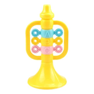 Trumpet Horn For Kids Cartoon Air Horn Instrument Puzzle Trumpet Music Toys - Picture 1 of 12
