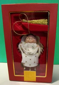 LENOX RINGING IN PEACE ANGEL Ornament with Bells -- -- NEW in BOX - Picture 1 of 5