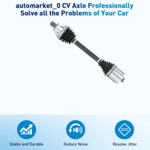 Front Left CV Axle Shaft Drivetrain Axle for Volkswagen Atlas 3.6L 2018 2019 - Picture 1 of 6