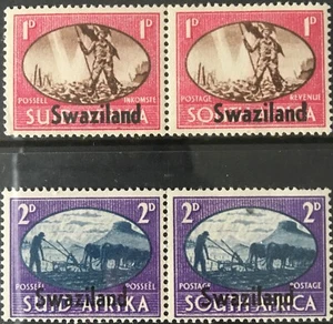 1945 - Swaziland - Victory - Mounted Mint - SG39 and SG41 - Picture 1 of 1
