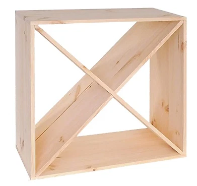 PORTABOTTIGLIE MODULARE CUBO 24 posti ALBERIAMO in abete massello - Immagine 1 di 4