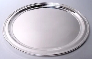 Tiffany Tray 21253 Modern Round 11-Inch Diameter American Sterling Silver - Picture 1 of 6