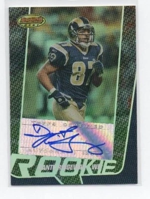 Dante Ridgeway  Auto Autograph # 267 / 999     Rams 2005 Topps Bowmans Best - Image 1 of 2