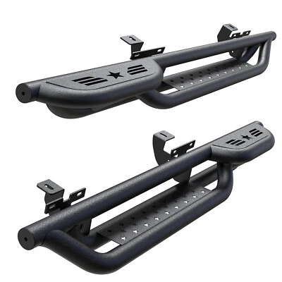 6" Drop Running Boards for 2007-2018 Jeep Wrangler JK 2 Door Side Step Nerf Bars - Image 1 of 4