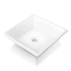 Sinber Vessel Sinks 16.14"Wx4.92"D Scratch Resistant Square Ceramic Countertop - Picture 1 of 7