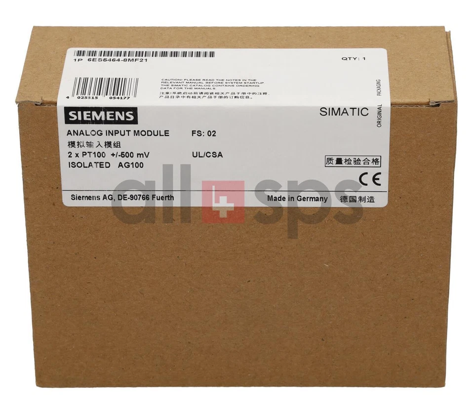 Simatic S5 analog Input 464 6es5464-8mf21 Siemens