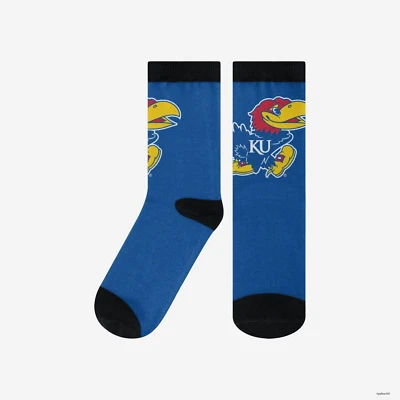 Kansas Jayhawks Primetime Socks Adult Unisex Socks - One Size Christmas Gift — 第 1/4 张图片
