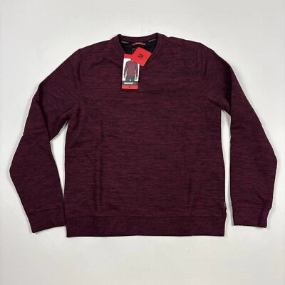 Gerry Men’s Thermal Long Sleeved Fleece Shirt Crew Neck Red Medium M - Image 1 of 3