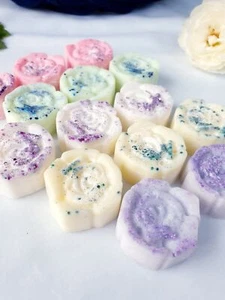 Wax Melts Flowers, Handmade, 6 Highly Scented Melts, 70+ Scents, Vegan 30-40g - Picture 1 of 1