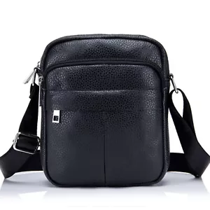 Bolso de Hombro Hombres Pequeño Cuero Cartera Bandolera Bolsos Mensajero Cartera Bolso de Viaje - Imagen 1 de 8