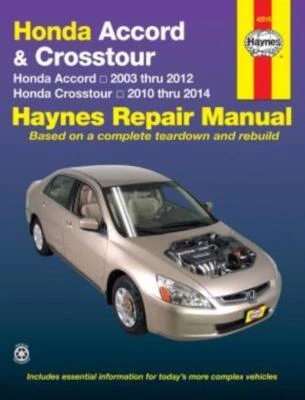 Haynes Manual Honda Accord/Crosstour Servicio Reparación 2003-2014 - Imagen 1 de 4