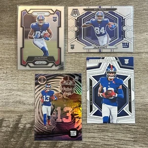 Jalin Hyatt 2023 Panini Prizm Mosaic Debut Illusions Rooks & Stars RC Set Giants - Picture 1 of 4