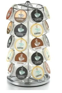 K-Cup Carousel for 35 K-Cups coffee, Chrome - Picture 1 of 9