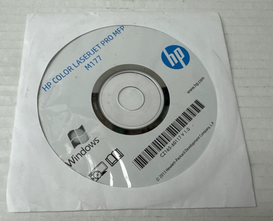 HP COLOR LASER PRO MFP M177 PRINTER DISC FOR WINDOWS - Image 1 of 3