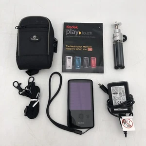 USED Black KODAK Zi10 Play Touch Camera BUNDLE WORKING READ I - Picture 1 of 8