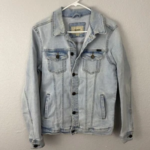 Chaqueta de jean de camionero Pull & Bear de lavado ligero talla pequeña - Imagen 1 de 10