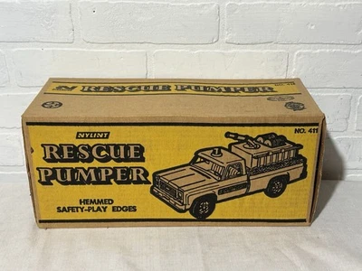 Nylint Rescue Pumper Chevrolet Truck Pressed Steel #411 Original Sealed Box - Image 1 of 4