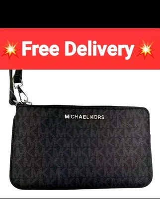 💥Michael Kors MK💥 Jet Set Travel Signature Wristlet Clutch Bag NEW - image 1 of 4