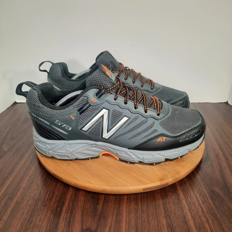New Balance 573 Todo Terreno Para Hombres 12 4E Extra Anchas Negras Trail Running Tenis Foto 1 de 4