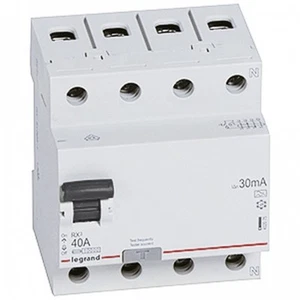 Legrand 402075 FI-Schutzschalter RX3 40A 4polig 30mA Typ A - Bild 1 von 1