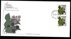 Enveloppe premier jour - Blackberry (La mûre) - Sweden Stockholm 1977 - Imagen 1 de 3