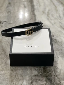 Gucci GG Marmont Belt | Size 65/26 | Black Leather | w/ Box - Picture 1 of 4