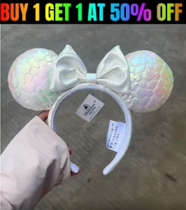 Disney Parks Mickey Mouse Icon Quilted Iridescent Loungefly Ear Headband 🎉 - Picture 1 of 8