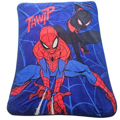 Kids Spiderman Blanket – Marvel Superhero – Good Condition – Cozy & Soft - Image 1 of 4