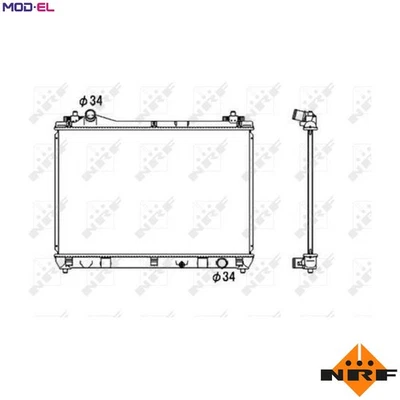 RADIATOR ENGINE COOLING 53703 FOR M16A 1.6L 4cyl - Image 1 of 4