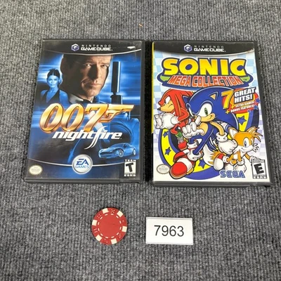 007 Nightfire & Sonic Mega Collection Gamecube Video Game Lot VGC Tested Working - Image 1 of 4