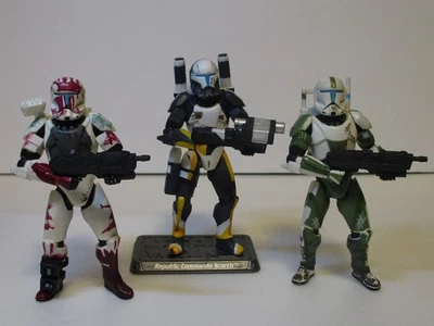 Star Wars Saga Collection Republic Commando 3.75" 2006 Lot of 3 Complete - Image 1 of 4
