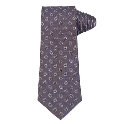 Corbata Vito Rofolo Hombre Lavanda 100% Seda Medallón Púrpura 58” X 3 1/2” Foto 1 de 4