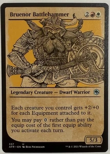 Bruenor Battlehammer Showcase AFR MTG Pack Fresh Unplayed - Picture 1 of 2