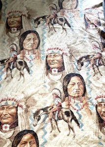 Vintage Native American Indian Blanket 85” X 102” King Size USA - Picture 1 of 3